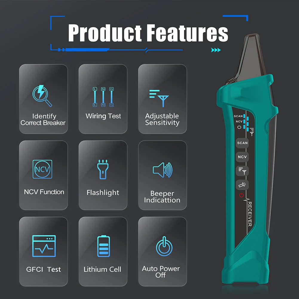 Breaker Matching Transmitter Receiver Pair Utilizing Injection Methodology to Identify Correct Circuit Without Trial and Error
