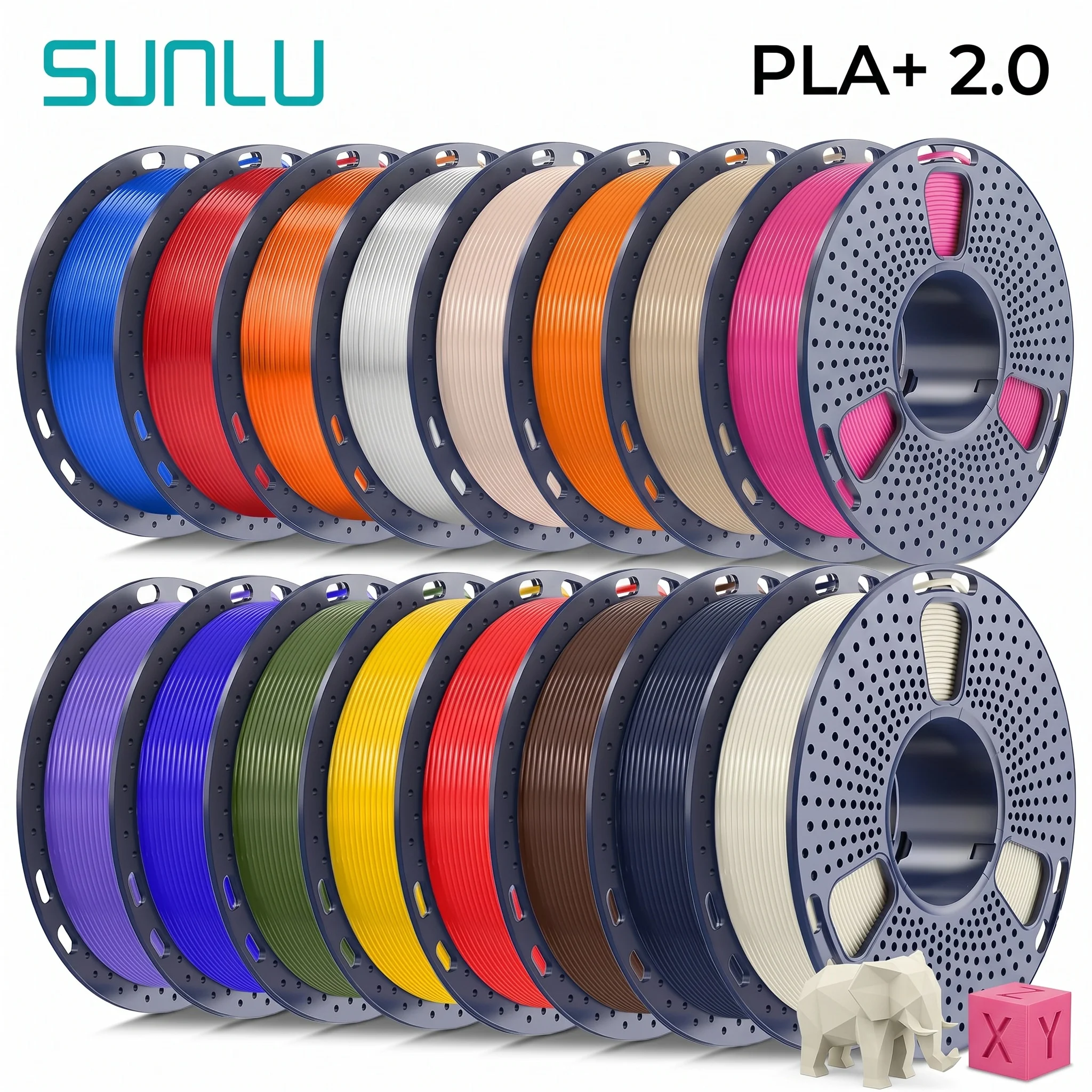 SUNLU Filament-Bundle 4/8 Spulen 250g X 4 Filament Seide PLA Matt PLA PETG für 3D-Drucker
