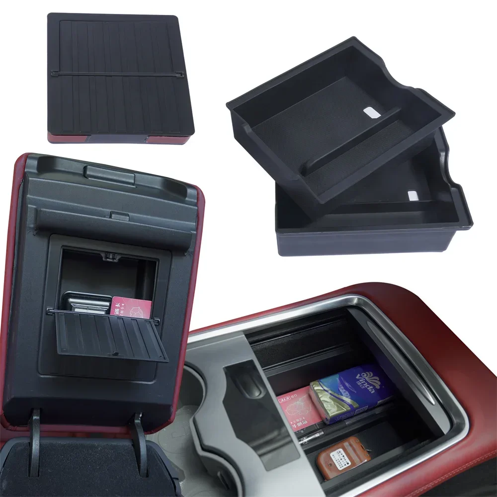 

Armrest Storage Box Bag Fit For Model 3 Model Y 2021 2022 2023 Auto Interior Accessories