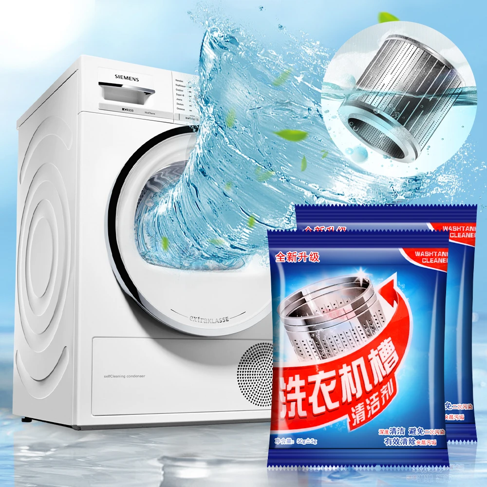 Washing Machine Cleaning Powder in Bags Washing Machine Tank Cleaning Agent Effective Removal Mildew Laundry Cleaner Surfactant