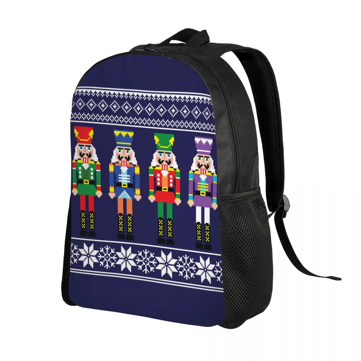 Nutcracker Travel Backpack Women Men School Laptop Bookbag Christmas Nutcrackers Toy Soldier College Student Daypack Bags