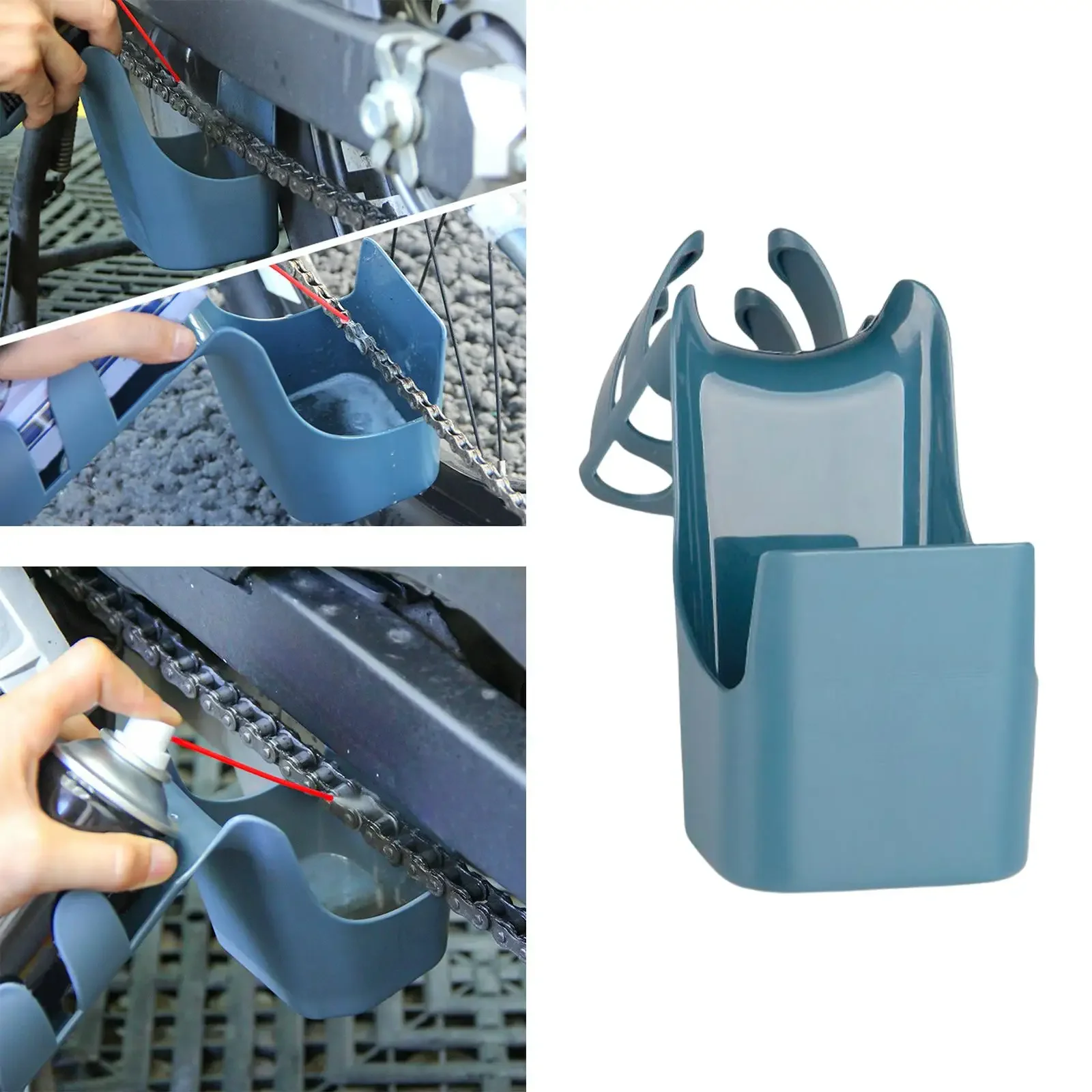 Boîte à outils de stockage d'huile de chaîne de vélo de moto, 1 pièce, huile de nettoyage, outil Anti-éclaboussures, Agent de nettoyage de chaîne, outil Anti-pulvérisation d'huile de chaîne