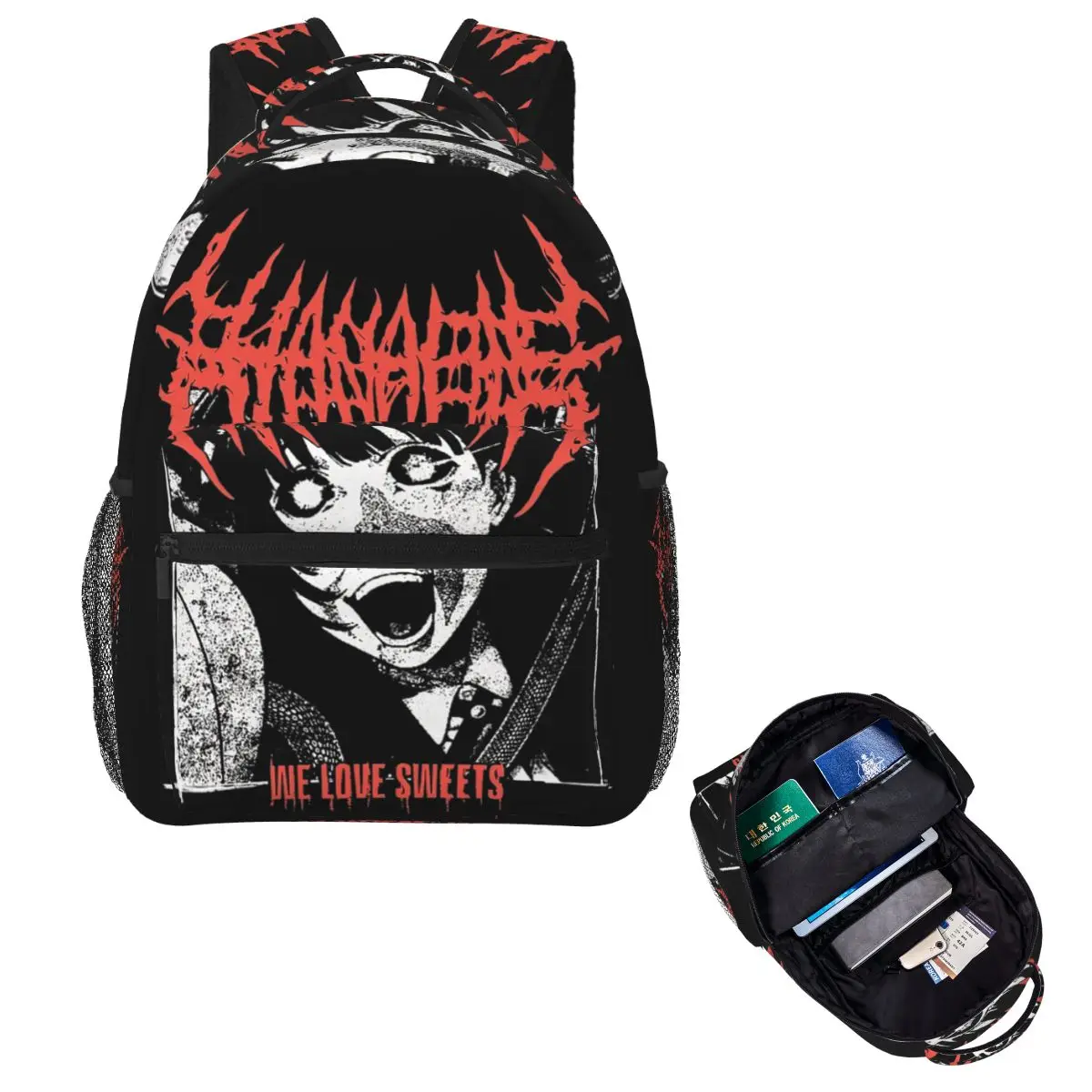 

Рюкзак Hanabie Love Sweets 1, Лидер продаж, рюкзак большой емкости, детская сумка для книг, школьная сумка, сумки на плечо для мужчин и женщин