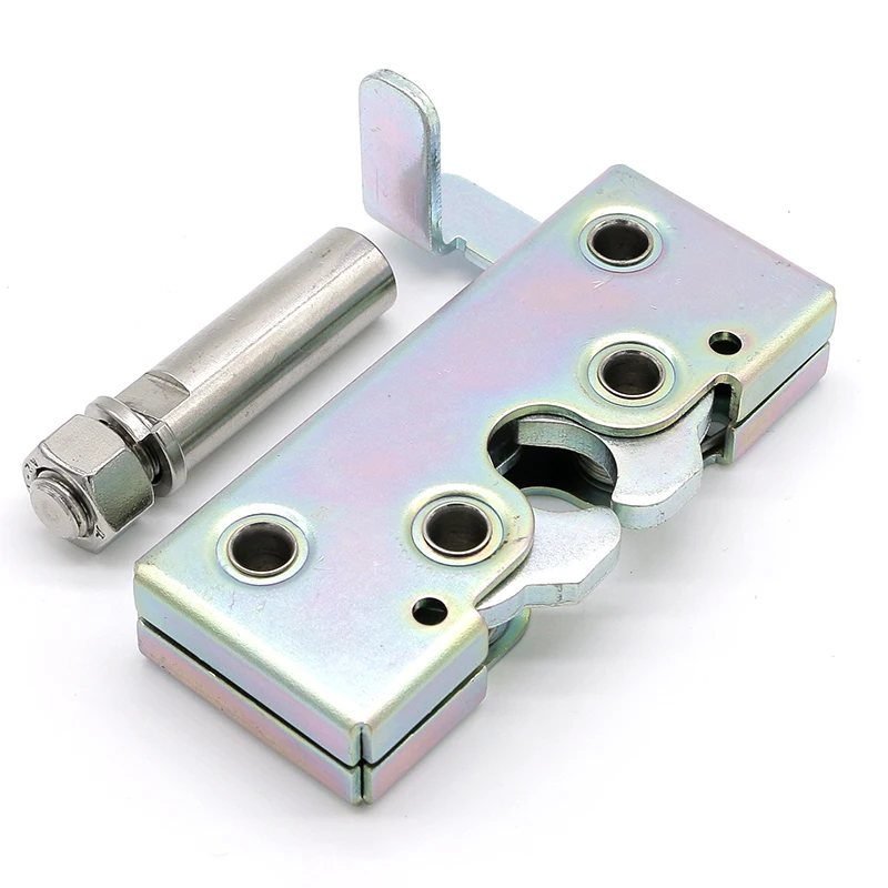 Hardware Carbon Steel Heavy Duty Rotary Lockable Draw Latch Metal Concealed Bump Hasp Latch