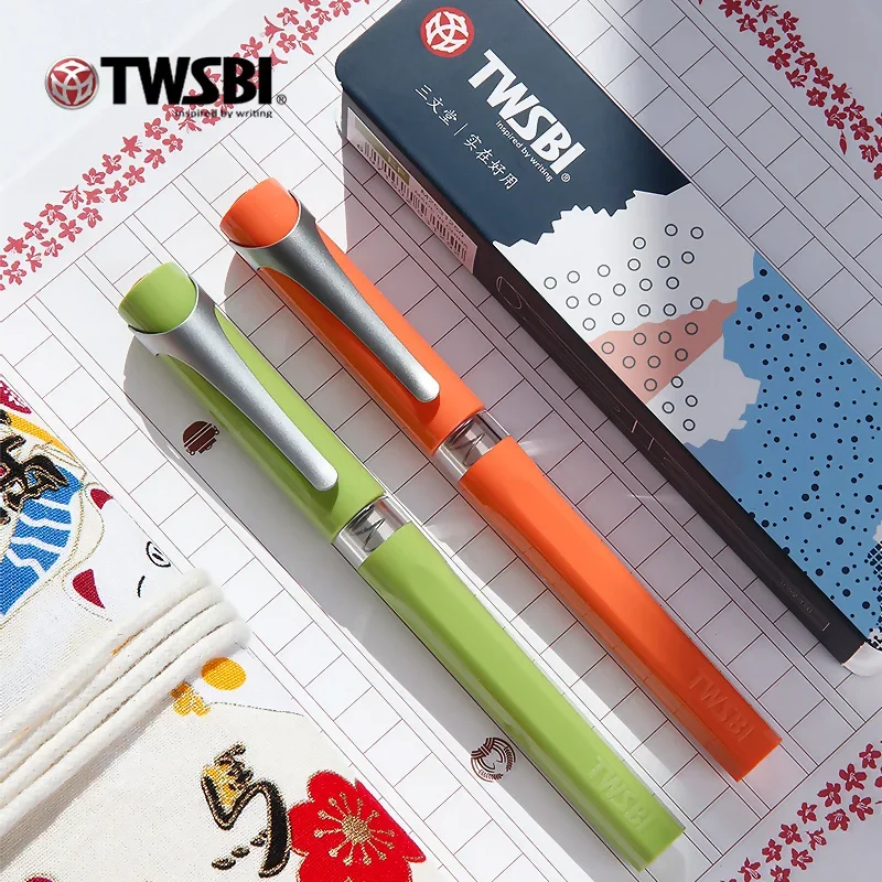 TWSBI SWIPE  Pen Colorful Resin Fountain Pen Holder Large Capacity Ink Storage Student Writing Business Supplies Gift