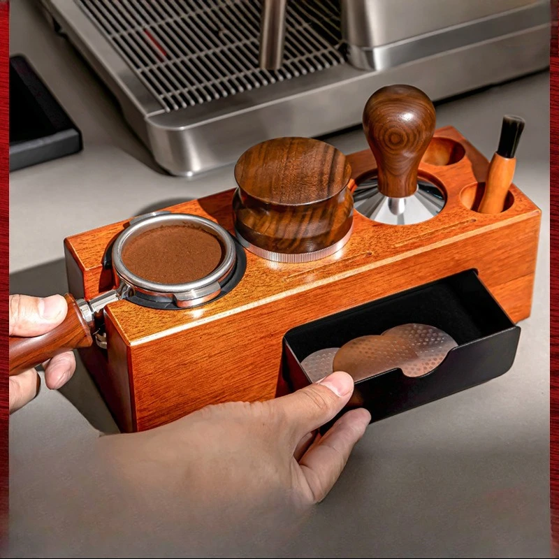 

Solid wood coffee pressing seat, drawer type adjustable to adapt to storage