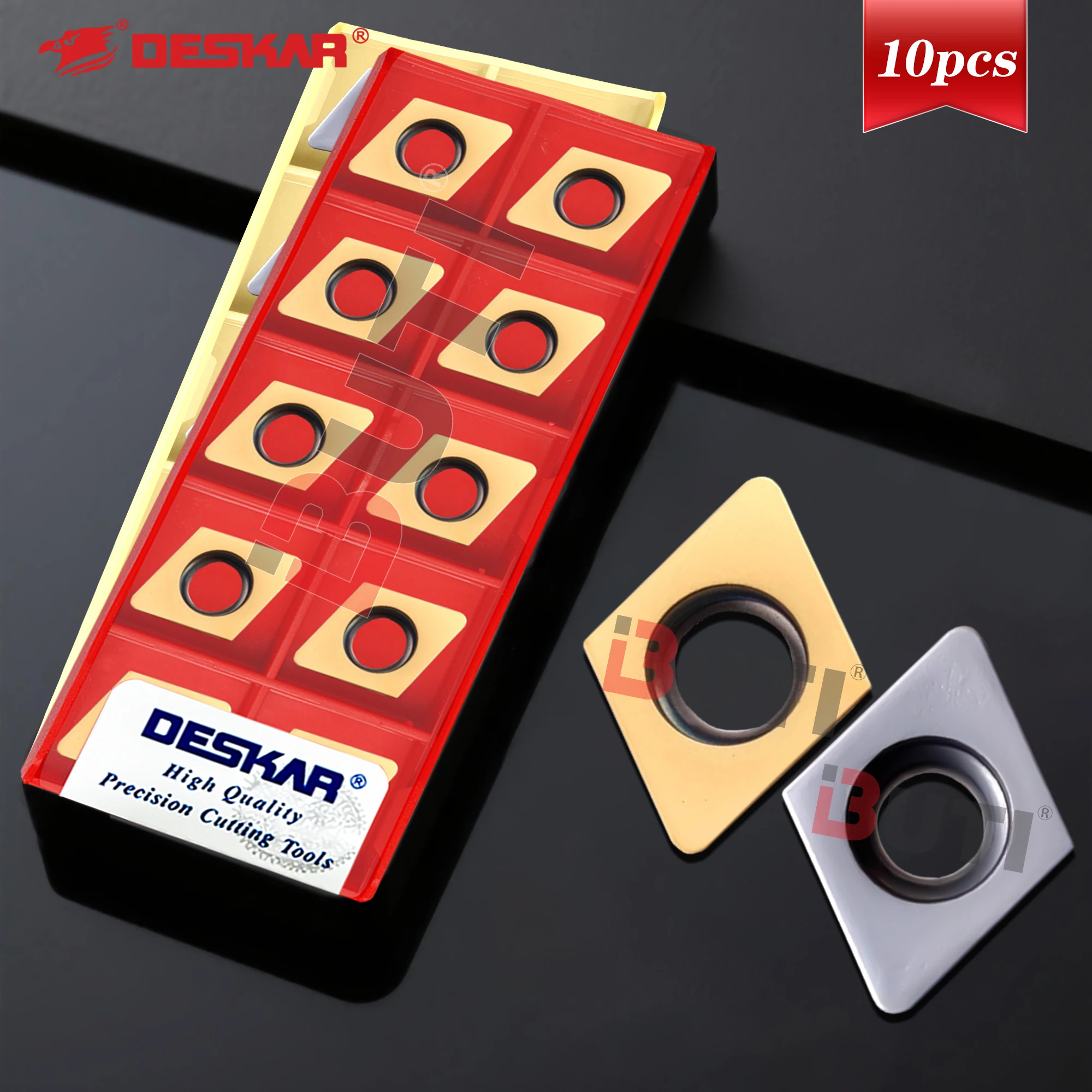DESKAR 100% Original 10PCS Quick Feed Milling Inserts XDHW060210/09T310 LF6018 LF6028 High-Quality Durable Lathe Tool Inserts