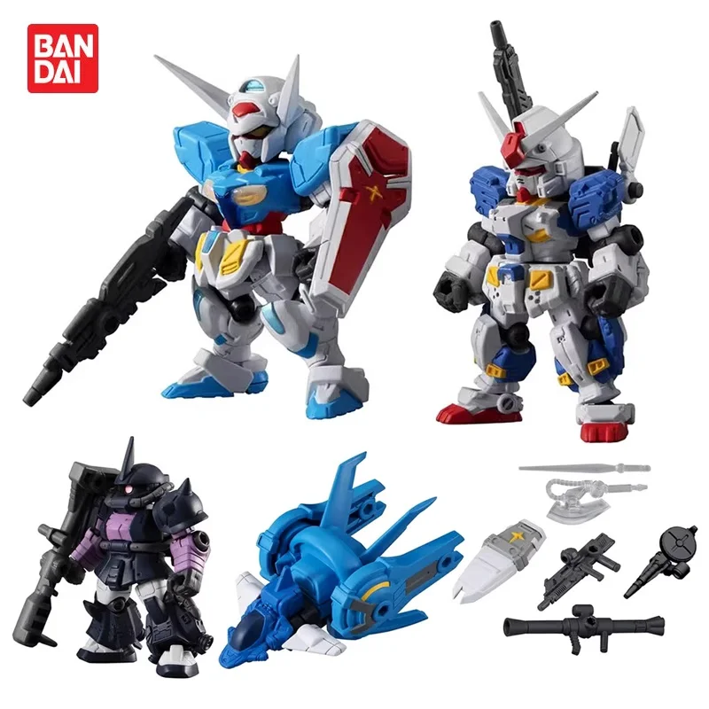 

Bandai Original 5Pcs MSE 12 YG-111 GUNDAM G-Self Assembly Model Toys Collectible Model Ornaments Gifts For Children