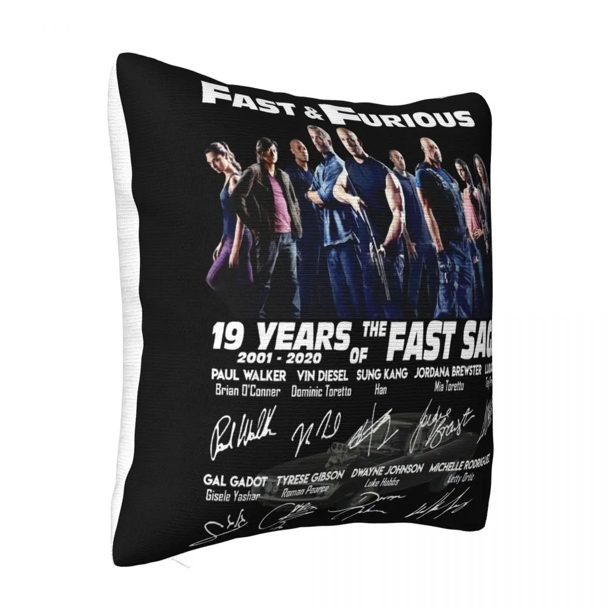 Fast Furious 19 Years Saga All Cast Signed Swea Size S 5Xl Women Men Dj Male Pillow Case