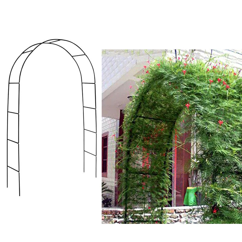 

Iron Arches Outdoor Courtyard Loofah Rose Vine Climbing Plant Stand Garden Grape Stand Gardening Flower String Climbing Holder