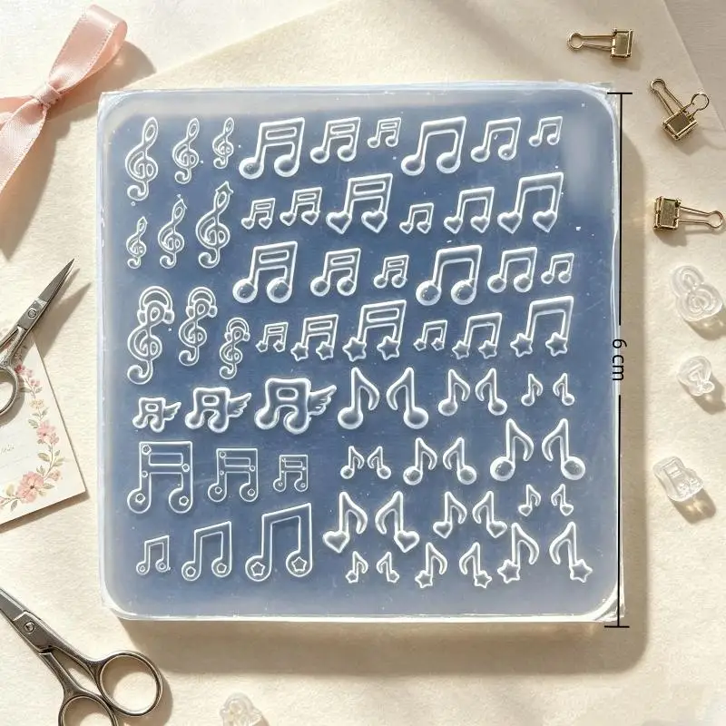 Niedliche Cartoon-Notiz Mini-Flügel Fischplatte 3D Nagelkunst-Dekor Silikonform Einteilige Nagelkunst-Stempelform für schöne Nägel – Detail 7