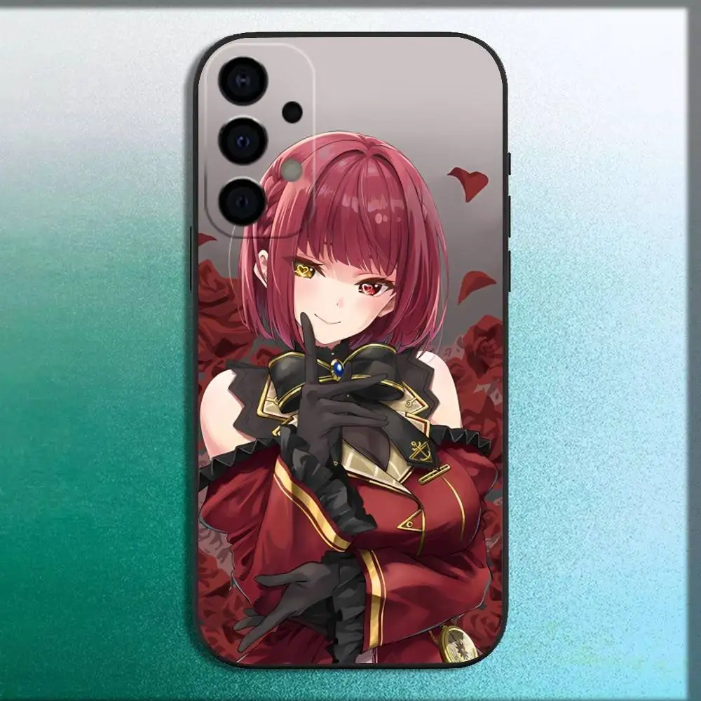 H-Houshou M-Marine Phone Case For Samsung Galaxy A73,72,71,A52,51,40,41,A22,A32,31,A13,12,Note20 Soft Black Shell