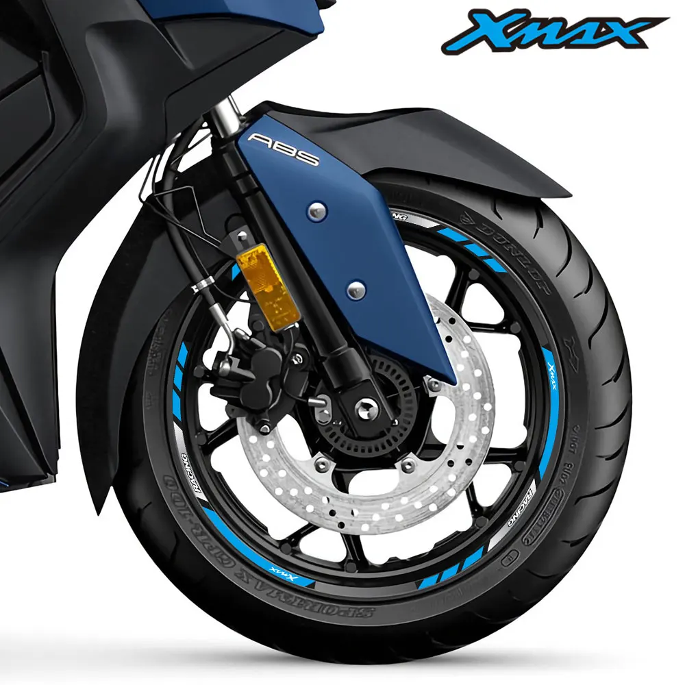 

For YAMAHA XMAX300 XMAX250 Xmax125 XMax 300 250 125 Motorcycle Accessories Stickers Wheels Hub Reflective Stripe Tape Rim Decals