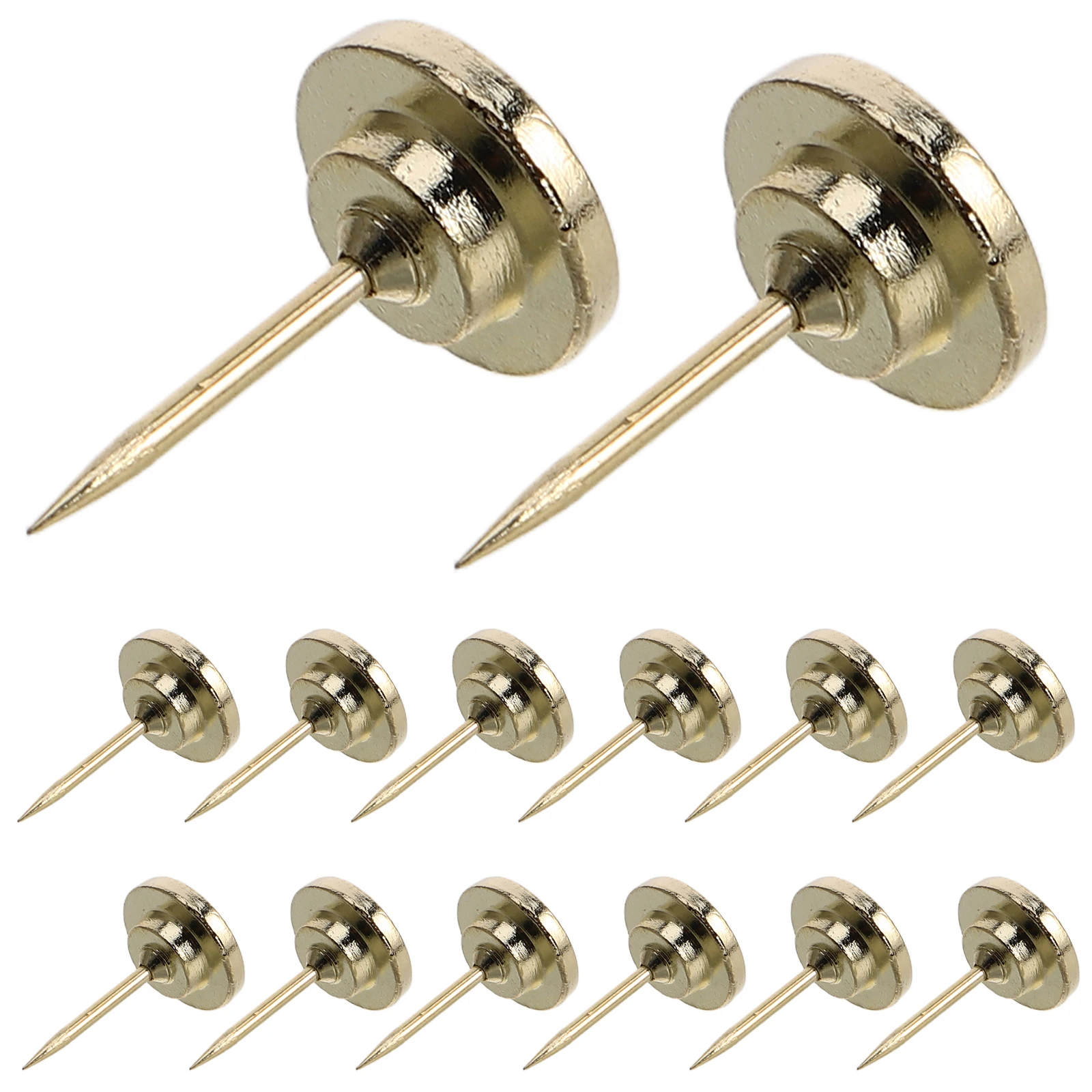 

50 Pcs Thumbtacks Zinc Alloy Flat Head Push Pins for Photo Hanging DIY Cork Board Office Supplies Poster Tacks Map Nails