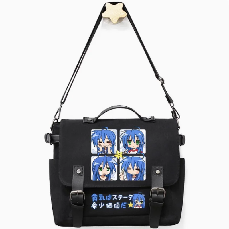 Anime Izumi Konata Lucky ☆ Star Casual Oxford Messenger Bag Schultasche Umhängetasche Student Teenager Geschenk B1853