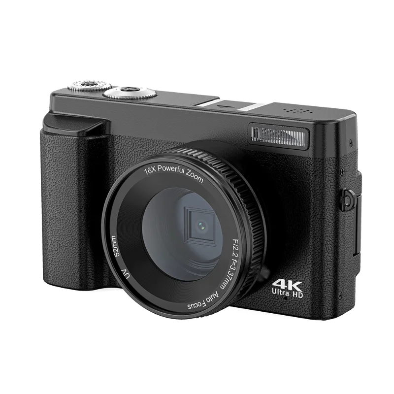 Sonida Digitalkamera Fotografie Kamera 48MP Autofocu Vlog Videorecorder Kompakte Kameras 180-Grad-Drehung Flip Screen