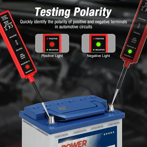 Imagen 2 del producto Probador de sistema eléctrico automotriz DC 6-24V PP1V5, pluma de prueba de accionamiento de circuito de coche para prueba de electricidad de coche, sonda de circuito de potencia
