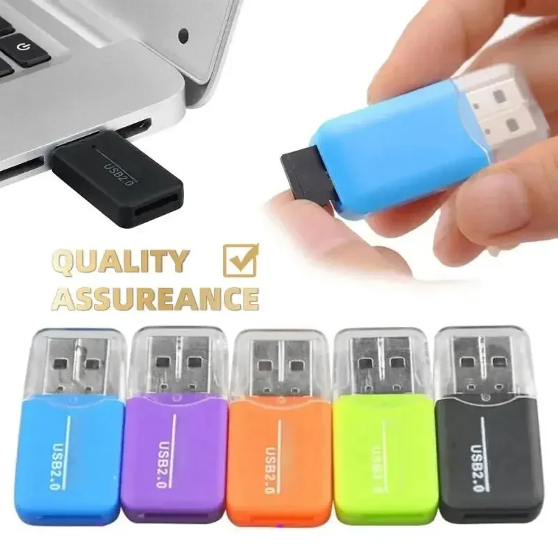 SD/TF Card Reader USB 2.0 Mini Mobile Phone Memory Writer Card Reader High Speed USB Adapter For Laptop PC Computer Flash Drive