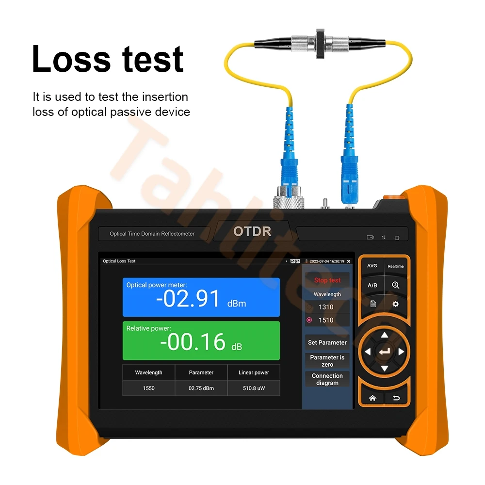 MOT-65 5.4" OTDR Fiber Optic Test Fault Detector Optical Power Meter For OPM VFL OLS Event Map Ethernet Fiber UTP Cable Tester