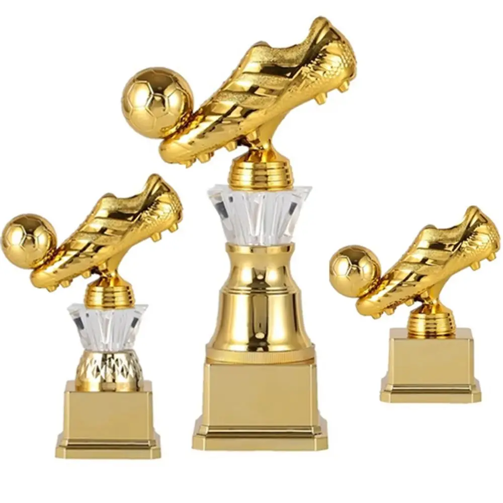 Youth Sports Golden Boot Award Trophy Football Match Excellent Player Award Soccer Fan Club Souvenir Cup Plastics Handicraft