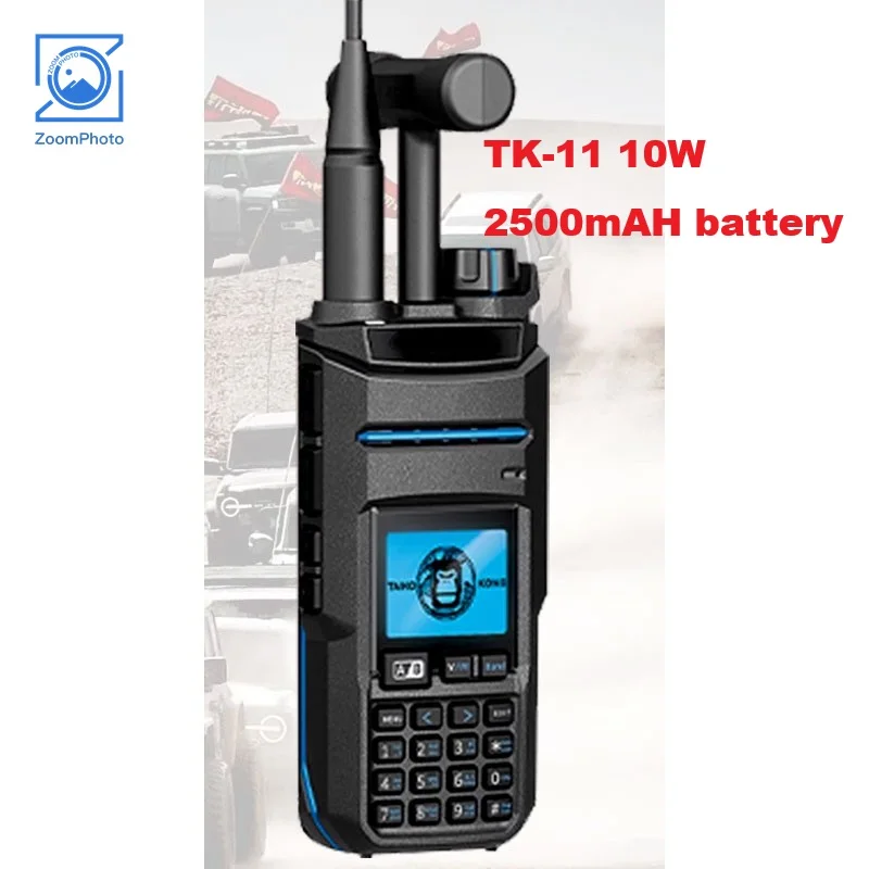 TAIKO TK-11 TK-11(8) 10W Walkie Talkie AM Receiving Portable Multi-band Handheld Transceiver