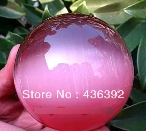 Pretty pink opal sphere crystal ball HEALING 80mm