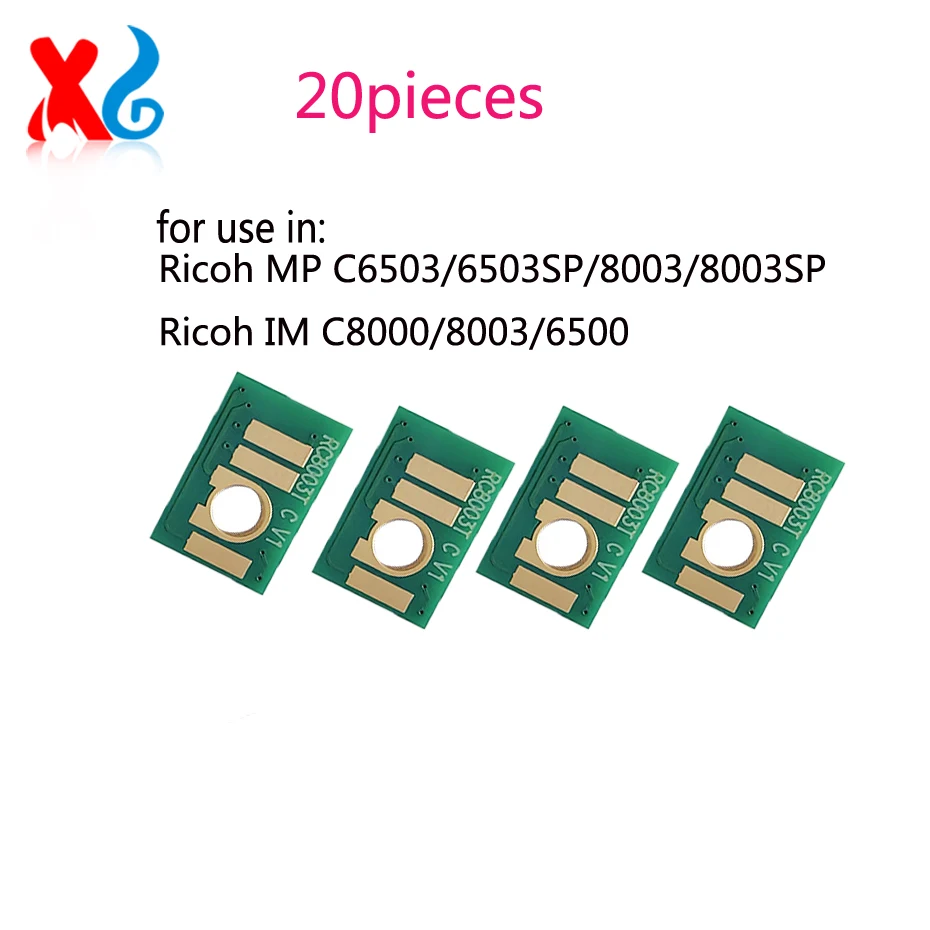 

20X 47K 26K Toner Chip For Ricoh MP C6503 6503SP 8003 8003SP IM C8000 8003 6500 842196 842192 842199 842195 842197 842198