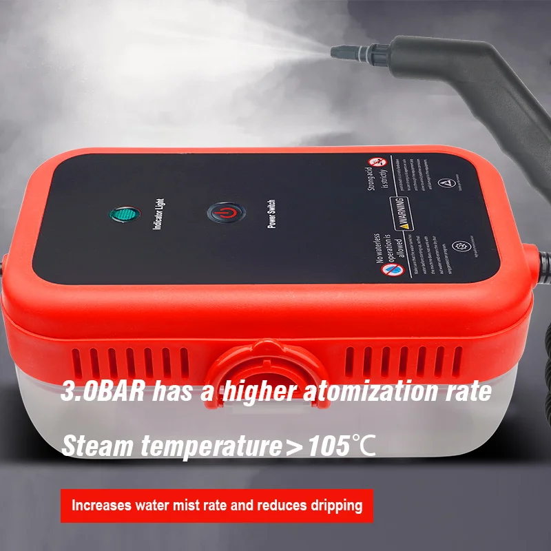 Steam Cleaner High Pressure Air Conditioner Cleaner for Home Kitchen Handheld Cleaning Machine Steam Cleaner for Car Auto 220v