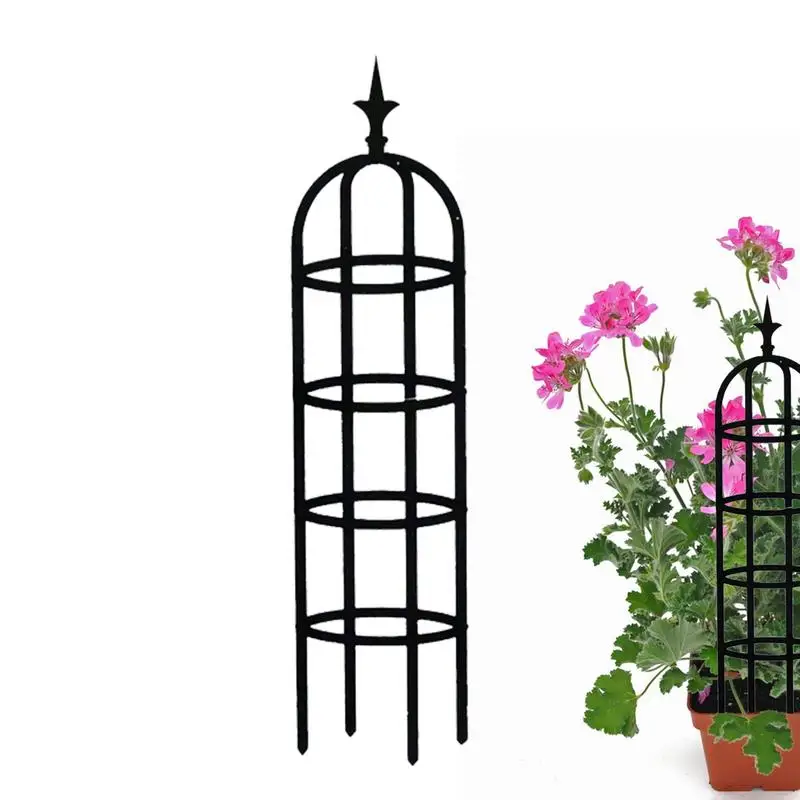 Tower Obelisk Garden Trellis for Climbing Plant Rustproof Potted Plant Climbing Support for Indoor Outdoor Flowers Vines Support