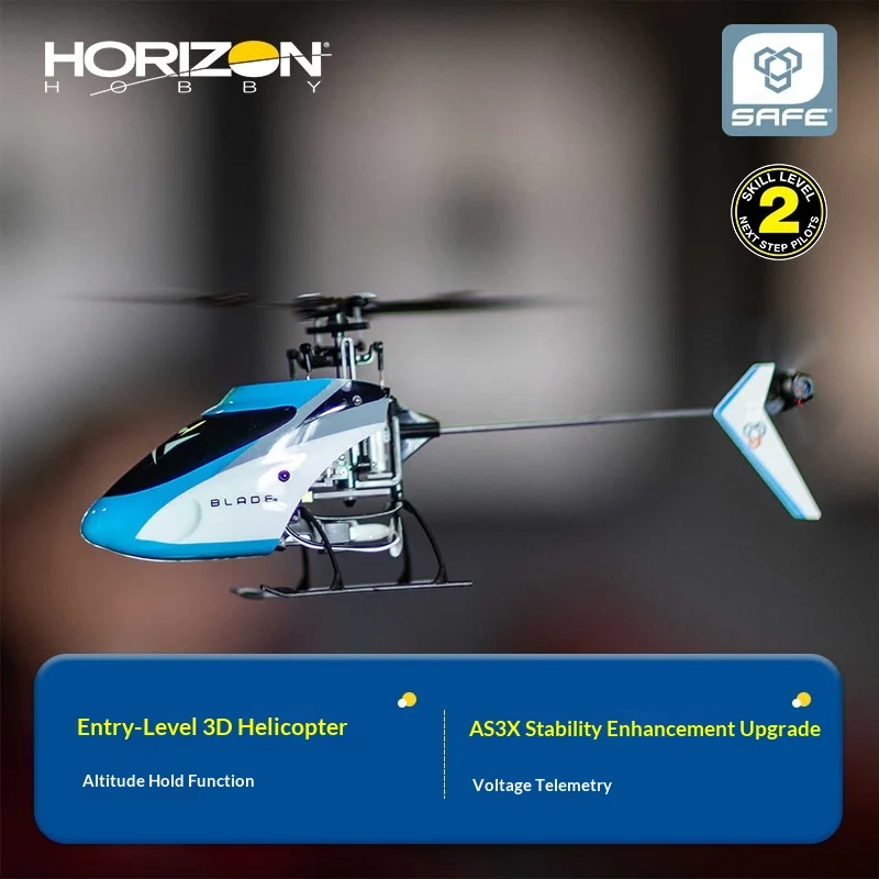 Horizon Hobby Blade Nano S3 3D Remote Control Helicopter AS3X Stabilized Altitude Hold RC Drone Aircraft For Hobby Players