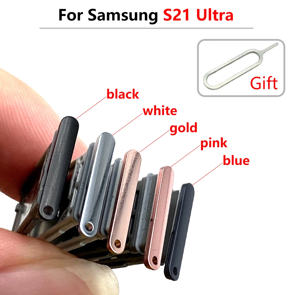 (Dual Card) For Samsung S21 Fe / S21 Ultra / S21 Plus SIM Card Holder Tray Slot Holder Adapter Socket