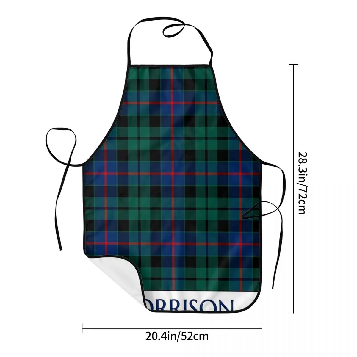 Clan Morrison Tartan Apron Chef Cooking Baking Tablier Waterproof Bib Kitchen Cleaning Pinafore for Women Men Gardening