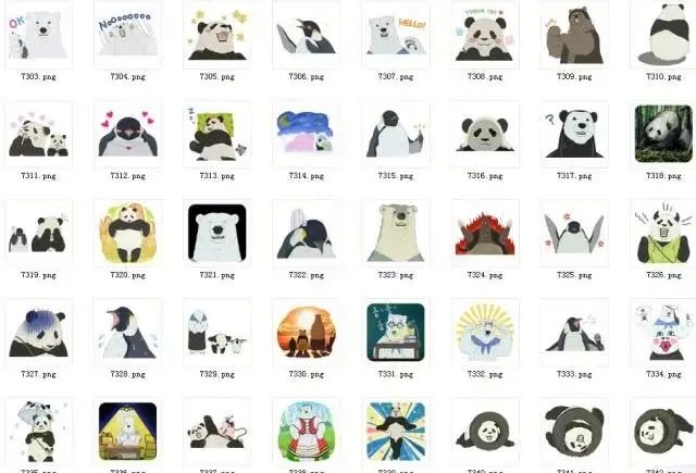 40pcs The White Bear Cafe‌‌  2-3cm diy cute STICKER Z269