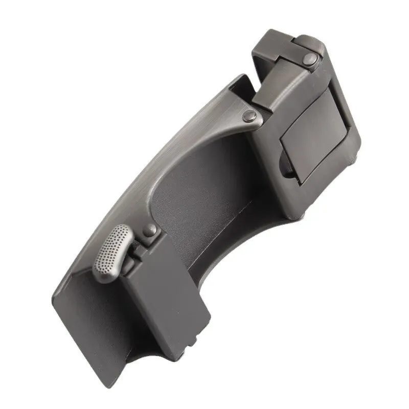 Męska automatyczna klamra do paska ze stopu, wysokiej jakości czarna metalowa klamra, męska biznesowa casualowa szeroka metalowa klamra do paska.