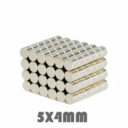 50 pz 5x4mm magneti NdFeB magneti al neodimio Super potenti N35 piccoli magneti magnetici rotondi disco 5*4mm Imanes Aimant 5mm x 4mm