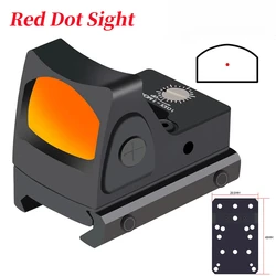 Mini Red Dot Sight Tactical Optic Reflex Collimator Hunting Compact Scope Equipment Accessory AR15 G19 M4