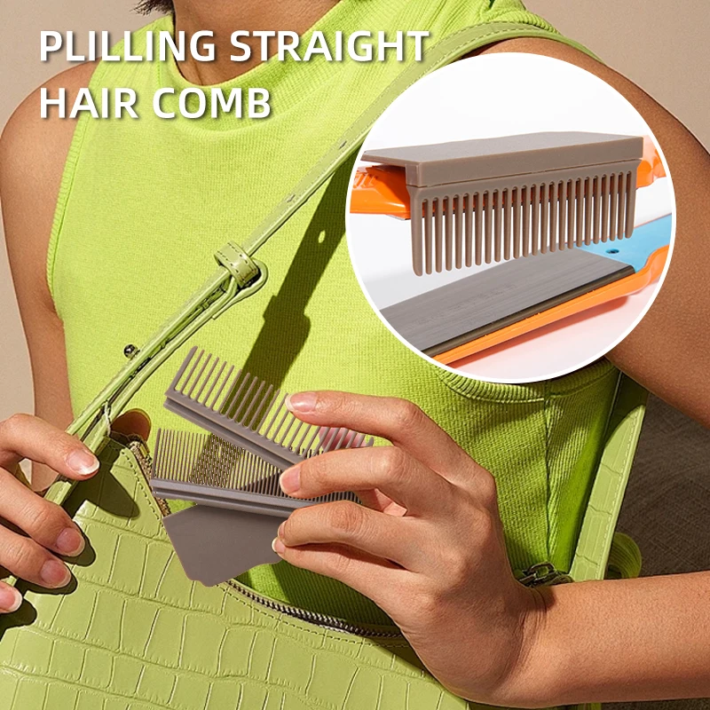 Flat Iron Comb Attachment Hair Straightener Comb For Flat Iron Clip On Portable Disassemble Salon Hairdressing Accessories