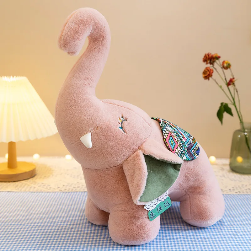 Éléphant en peluche doux pour enfants, jouet en peluche pour bébé, joli cadeau de Noël, beurre en peluche, accompagner l'enfant, nouveau