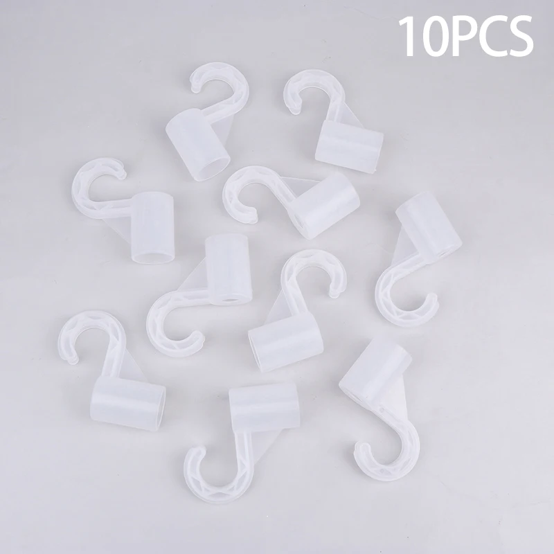 New·10Pcs Plastic Thicken Hook For Suit Locker Shelf Wardrobe Hook Fittings DIY Party Supplies Children Tent Game Room Joints·