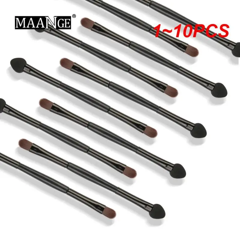 1 ~ 10PCS Set Pennelli per ombretto a doppia testa Testa in spugna Ombretto Pennelli per trucco Pennello cosmetico Set di strumenti Maquiagem Pinceles