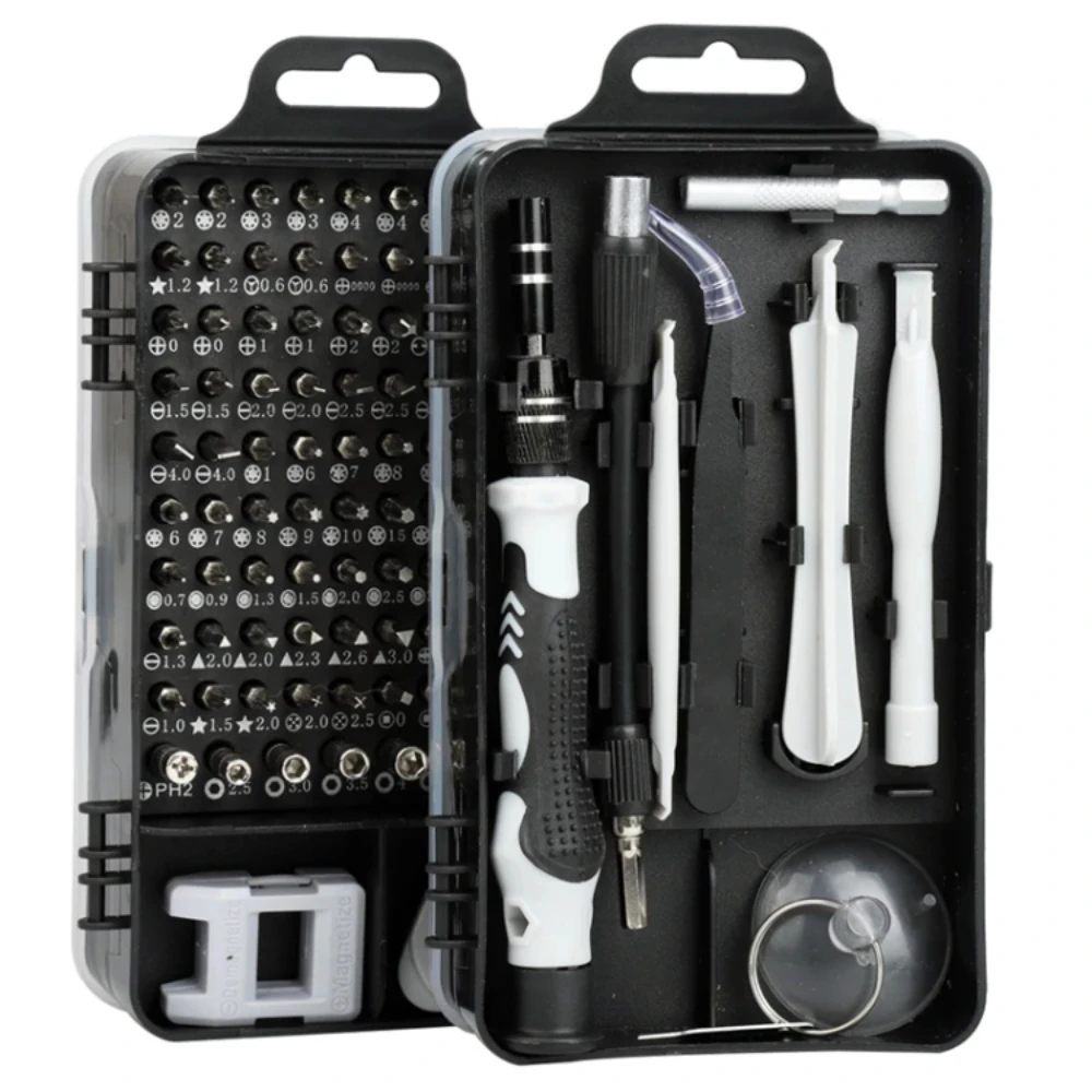 

115 in 1 Magnetic Screwdriver Set Precision Multi Hand Tool Torx Hex Screw Drivers with 98 Bits Computer Phone Repair Tool Box