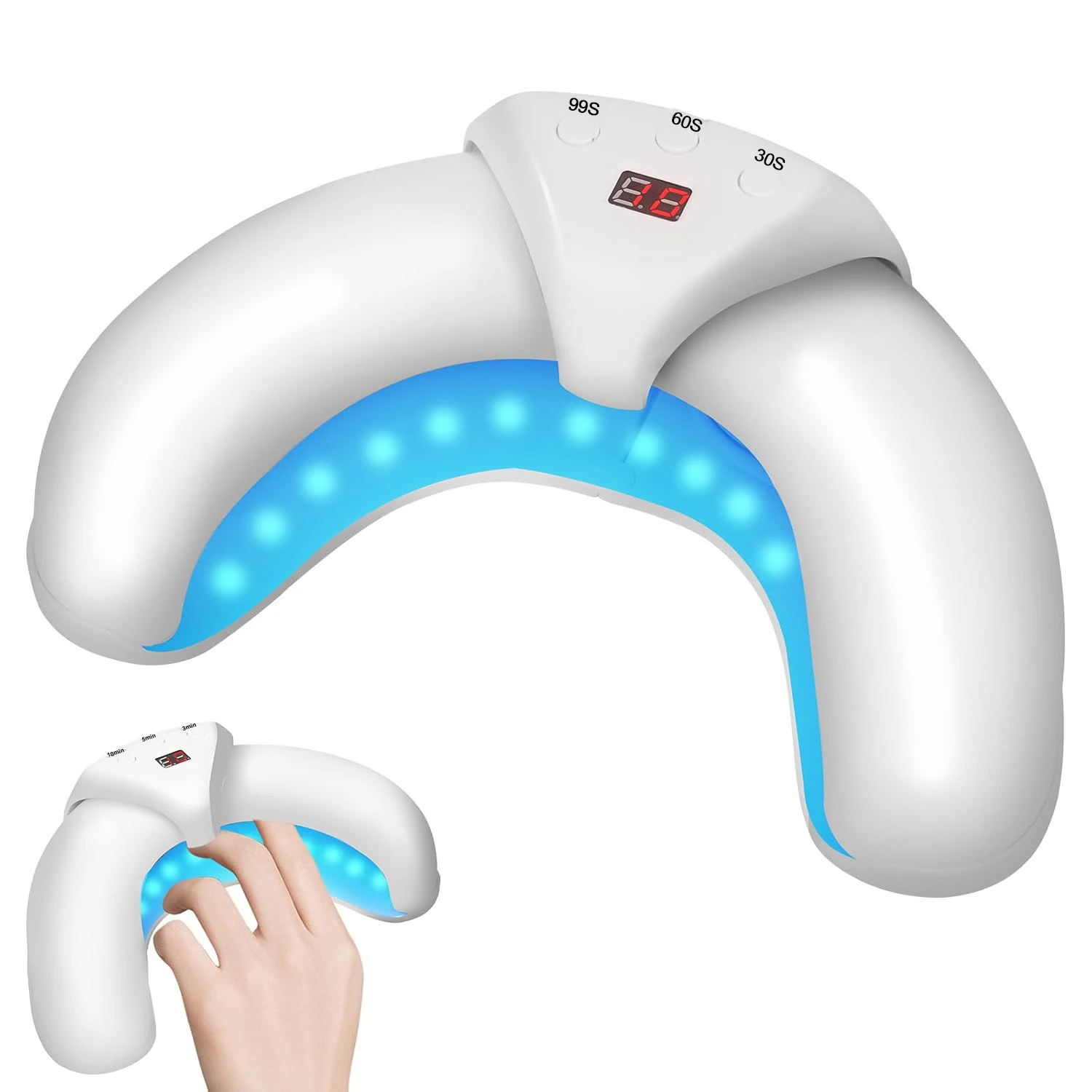Nail Laser Fungus Device for Multiple Toenails & Fingernails Nail Repair Scheme for Damaged and Discolored Nails for Home Use