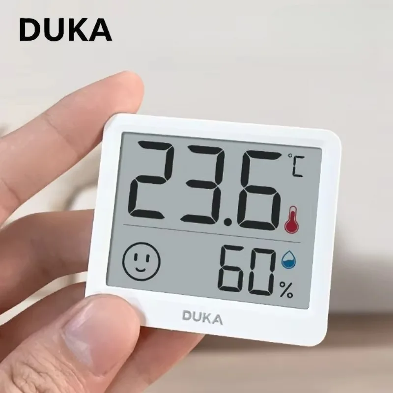 DUKA Atuman 2.5Inch Electronic Temperature and Humidity Meter Digital Indoor Mini Thermometer Hygrometer Weather Sensor for Home