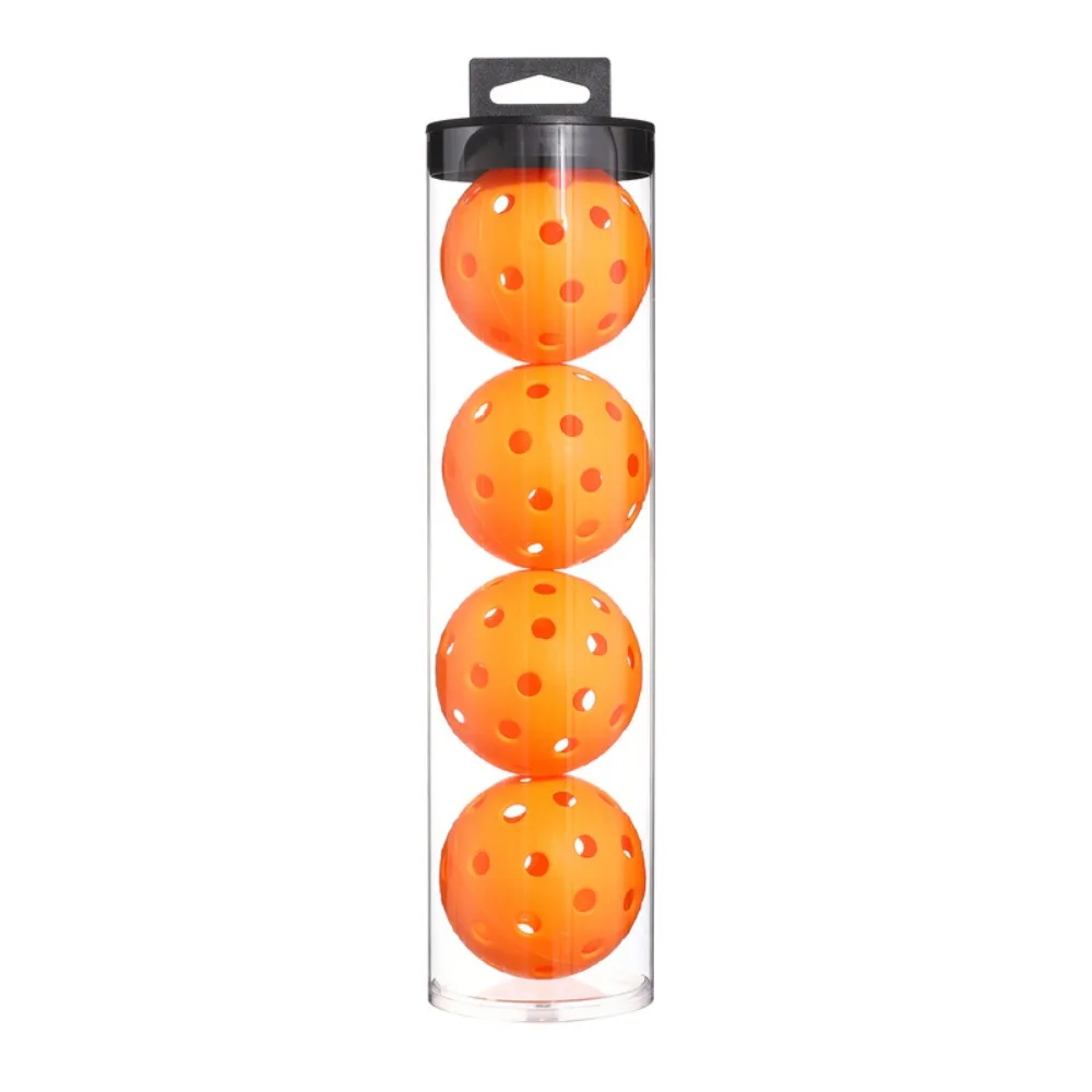 74mm Injection Molded Pickle Balls With 4Pcs Pickleball Bucket Holder Multicolor Club Training Practice Accessory