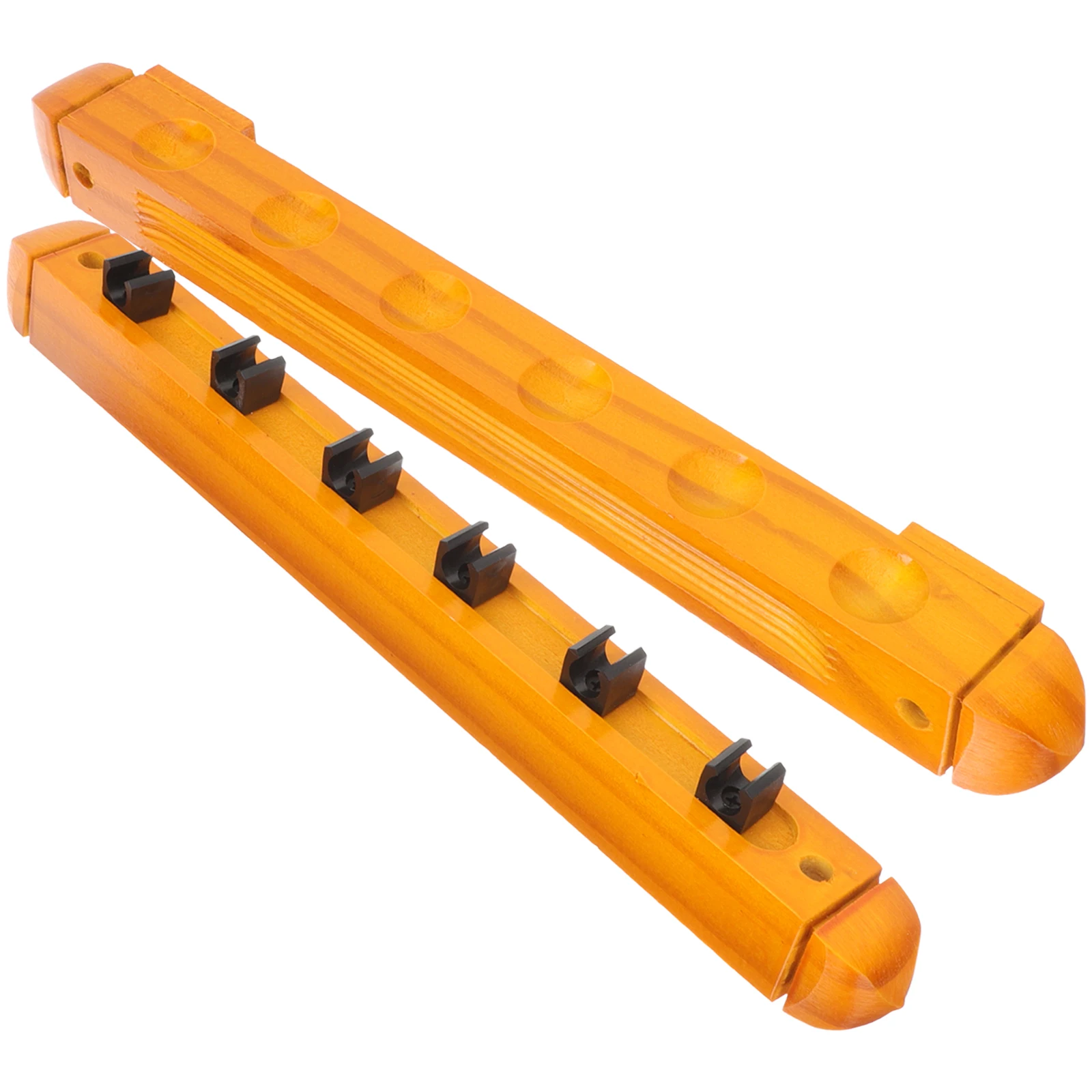

Wall Mount Billiard Rack Pool Cue Holders Wood Material Durable Storage Display Rack For Pool Sticks Accessories