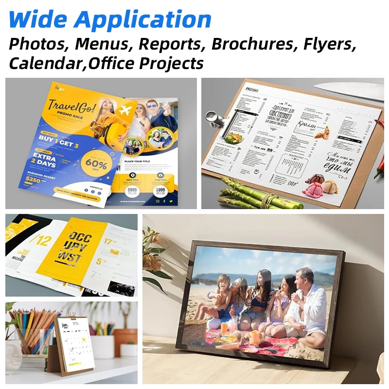 100 ورقة من ورق الصور النافثة للحبر، لامع، 18.5 × 11 بوصة، 180 جرام، 200 جرام ورق صور احترافي بحجم A4، جاف على الفور، مناسب #4