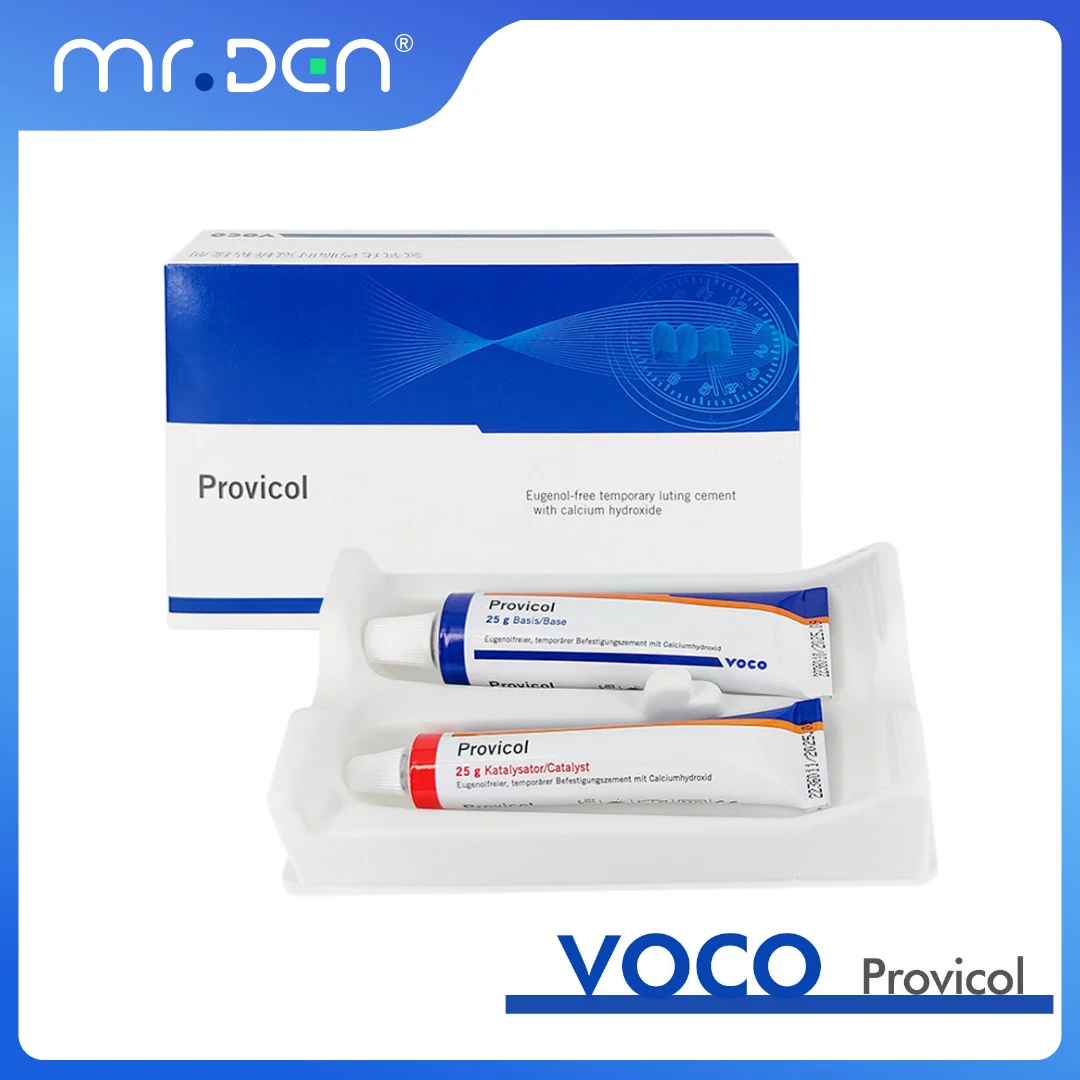 VOCO A Box of Dental Materials Temporary Crown Bridge Adhesive Calcium Hydroxide Adhesive Hand Adjusted Without Clove Oil