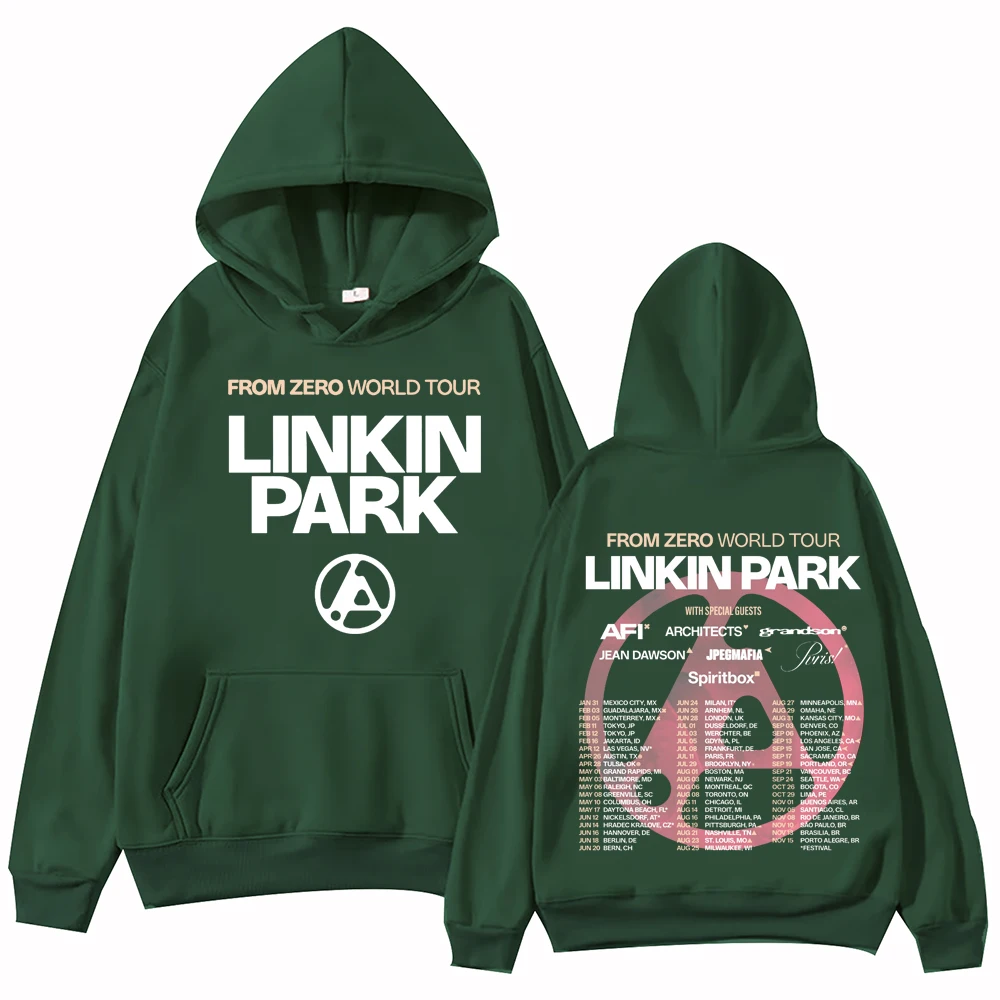 Linkin From Zero World Tour 2025 Hoodie Harajuku Hip Hop Pullover Tops Sweatshirt Gift