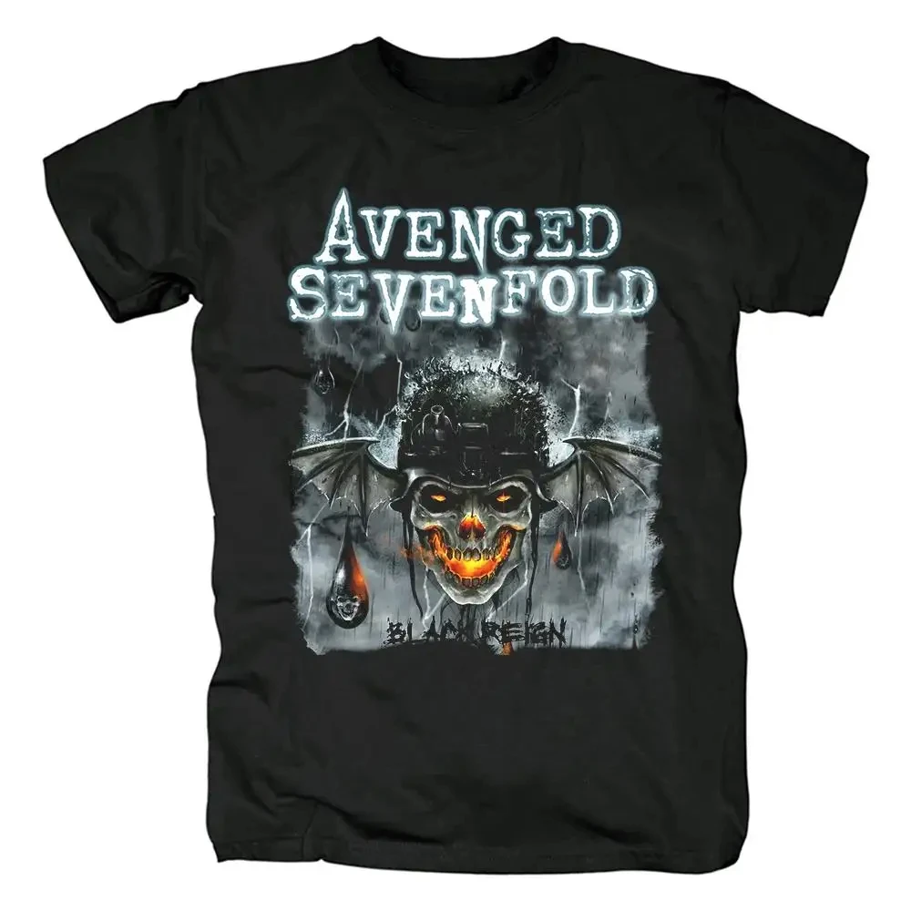 Harajuku metallcore Avenged Sevenfold Rock T Shirt Hip Hop Streetwear T-Shirt Heavy Metal Fashion Casual T Shirt per uomo donna