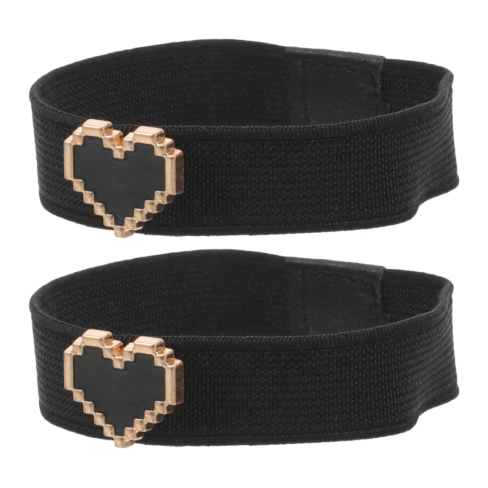 

1 пара эластичных ремешков для обуви с декоративными элементами в виде сердечек, предотвращающих распускание, для девочек, прочная конструкция